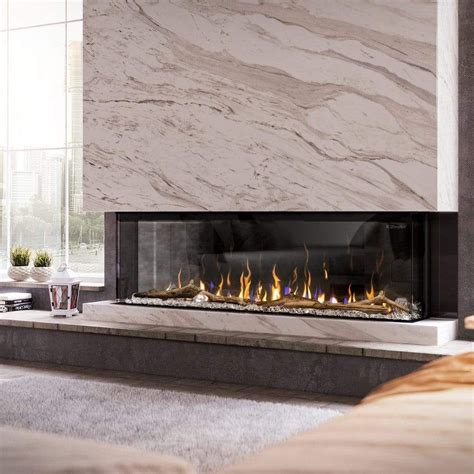 electric fireplace without glass front